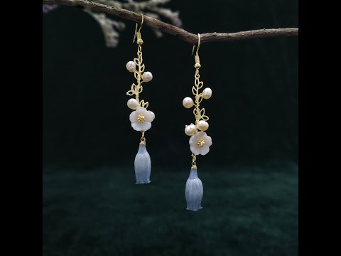 Flower Fairy - Real Flower Dangle Earrings