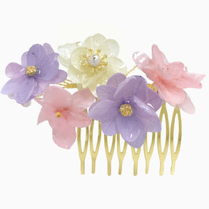 Handmade Hair Clip with Real Flowers