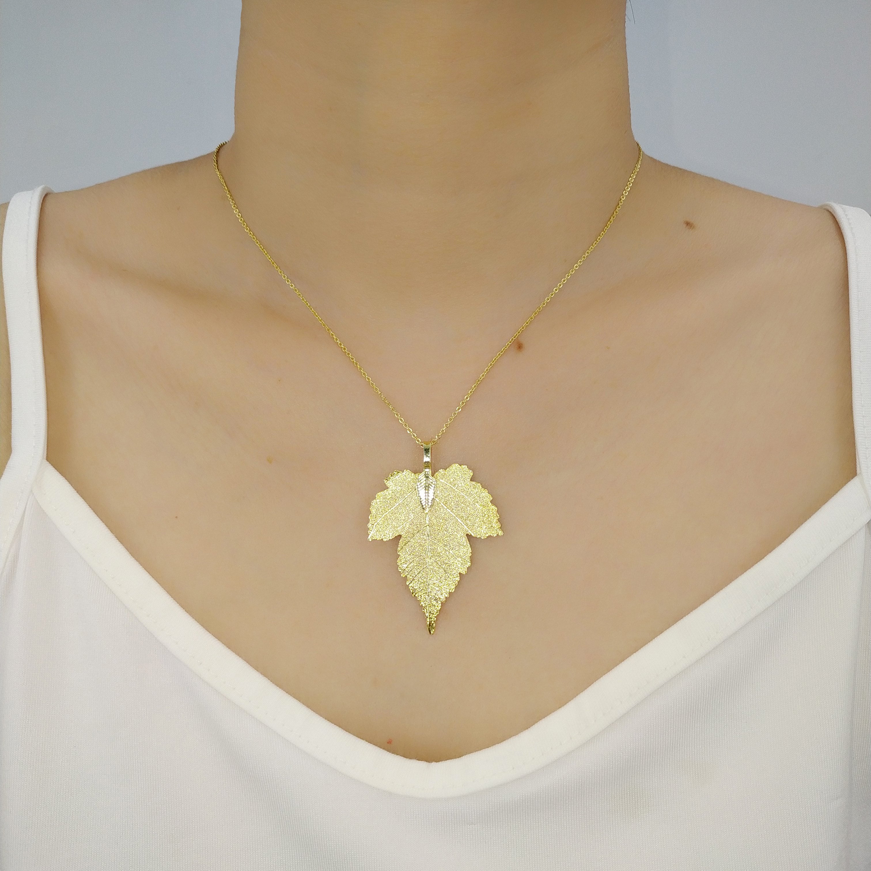 Maple Leaf - Real Leaf Pendant Necklace