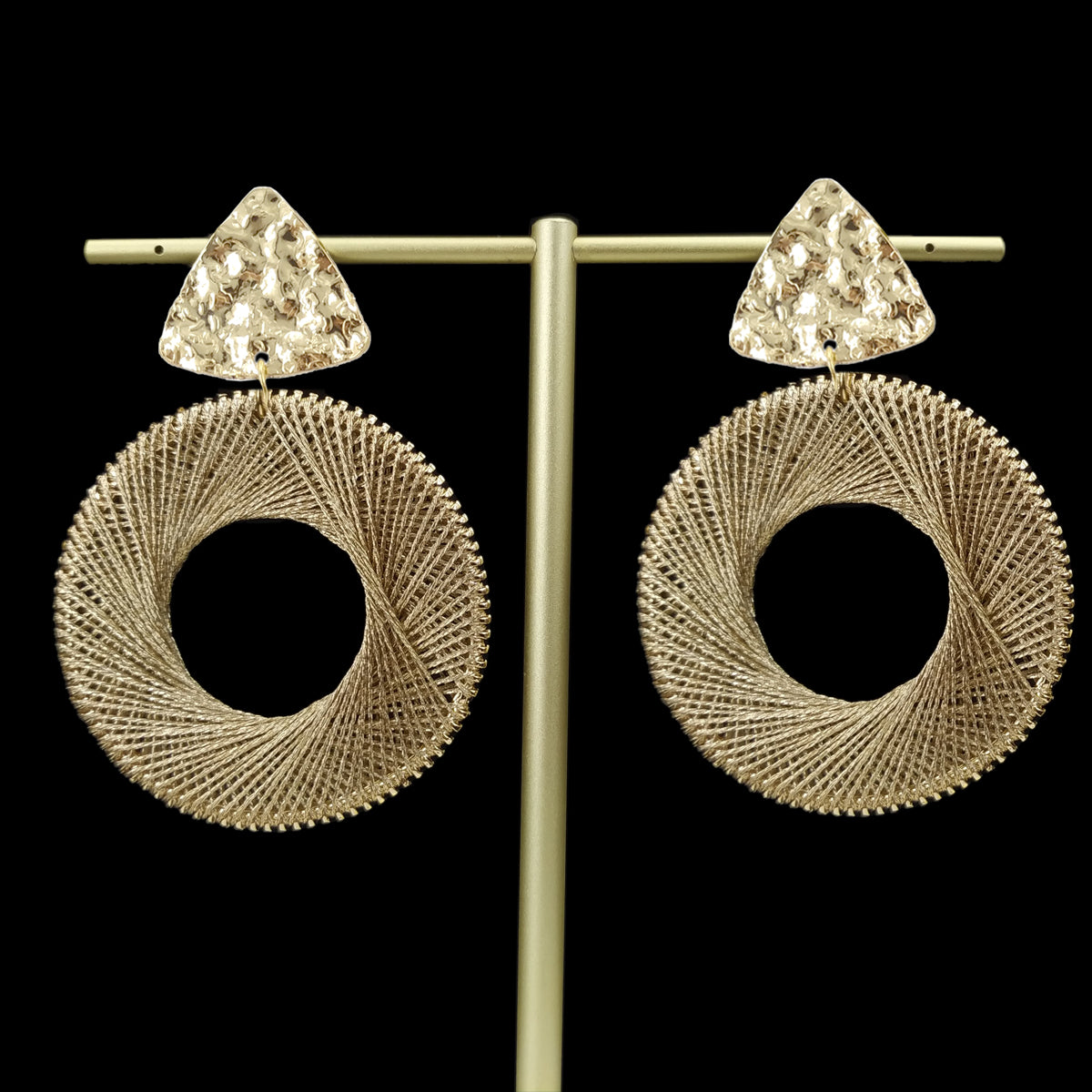 Handmade Knitting Dangle Earrings