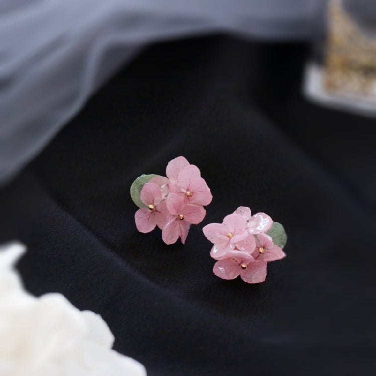Floral Dangle Earrings with Real Flowers