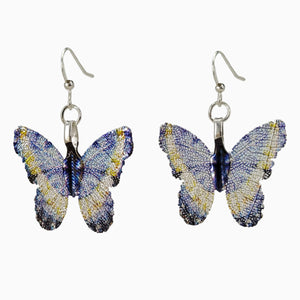 Butterfly - Real Leaf Dangle Earrings
