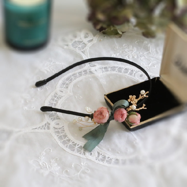 Handmade Hair Band with Real Flowers