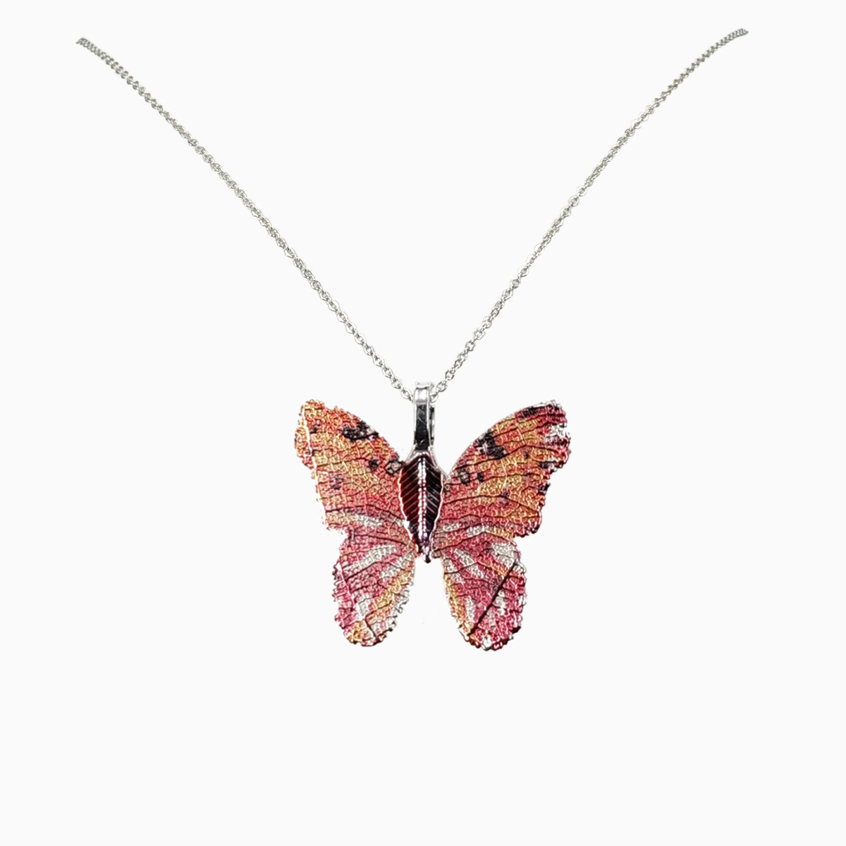 Butterfly - Real Leaf Pendant Necklace