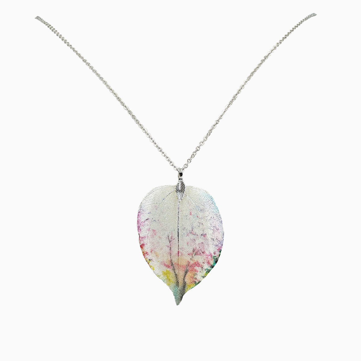 Wintersweet - Real Leaf Pendant Necklace