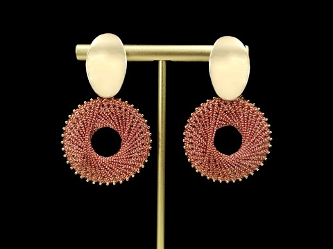 Handmade Knitting Dangle Earrings